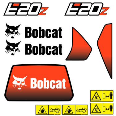 FITS E20Z BOBCAT REPLACEMENT DECAL STICKER - OUTDOOR DURABLE LAMINATE